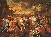 Nicolas Poussin The Adoration of the Golden Calf oil painting on canvas